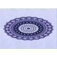 thumbnail image 1 of Ahgly Company Machine Washable Indoor Rectangle Transitional Lavender Blue Area Rugs, 2' x 3', 1 of 7