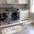 thumbnail image 3 of MeyJey Kitchen Rug Set of 2, Anti Fatigue Kitchen Mat 2 Pieces, Non Skid Waterproof Cushioned Floor Mat and Runner Rug, 17"x28"x0.5"+17"x59"x0.5", Off-White, 3 of 6
