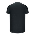 thumbnail image 3 of cfhntfmh Short Sleeve Tshirts for Men Soft V Neck Buttons Collared Tunic Shirts Casual Summer Muscle Stretchy Contrast Tees, 3 of 5