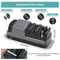 thumbnail image 4 of 4 in 1 Electric Knife Sharpener Knife Sharpener Tool with Diamond Abrasives Suitable for Straight Blade Knives / Serrated Knives / Ceramic Knives / Scissors, 4 of 8