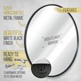 thumbnail image 2 of Black Round Wall Mirror - 24 Inch Large Round Mirror, Rustic Accent Mirror For Bathroom, Entry, Dining Room, & Living Room. Metal Black Round Mirror For Wall, Vanity Mirror Large Circle Wall, 2 of 6