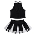 thumbnail image 4 of Miaeowve Ensemble Jupe Mini Plissée Sans Manches pour Filles 2 Pcs Tenue de Cheerleading Noir 16, 4 of 7