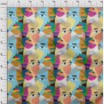 thumbnail image 4 of oneOone Velvet Baby Blue Fabric Abstracts Fabric For Sewing Printed Craft Fabric By The Yard 58 Inch Wide, 4 of 5