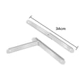 thumbnail image 4 of 2x Folding Step Ladder Hinge Folding step Attachment Ladder Accessories Folding Stepladders Tie Rod Replacement Kit White, 4 of 9
