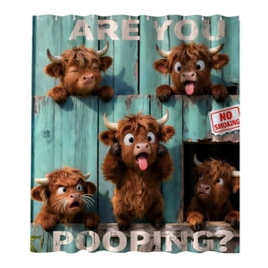 TIELUTT A Witty and Humorous Bathroom Fabric Shower Curtain with in Bottom Feed Sack Curtains Kitchen Long Heavy Duty Shower Curtain Liner Shower Curtain Rod Cover Shower Curtain with Hooks Fabric