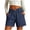 Dark Blue, variant on Ziynglg Jean Shorts for Women High Waist Stretch Denim Shorts Summer Wide Leg Casual Jean Shorts Solid Color Shorts