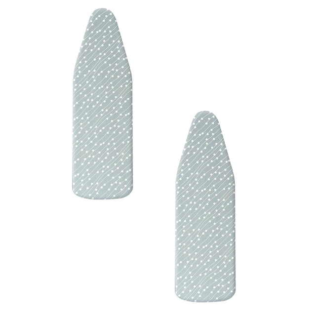 Leojiow 2Pcs Home Ironing Board Change Cloth Cover Home Ironing Board Cloth Cover High Temperature Cloth Non Fading Cloth Cover (Small Board 91*31Cm Applicable) 90X31Cm