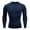 Blue, variant on LUOGENLI Male T-shirts for Mens Mens Fitness Long Sleeve Running Sports T Shirt Men Thermal Muscle Athletic Gym Compression Clothes Tee T-shirts Mens Big and Tall Easter Red XL