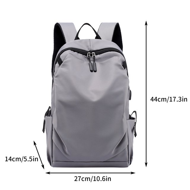 Chmadoxn Men Backpack 17.3 In USB Charging Laptop Computer Bag Casual Business B ag