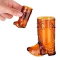 thumbnail image 2 of Western Cowboy Boot Shaped Shot Glasses Transparent Mini Cups For Themed Party Drinks And Celebrations, 2 of 4