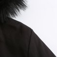 thumbnail image 3 of LSLJS Women Plus Size Winter Warm Composite Plush Button Lapels Jacket Outwear Coat, 3 of 7