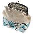 thumbnail image 2 of Crafts To Go Coin Purse Crochet Kit Blue/Green DIY Wallet, 2 of 2