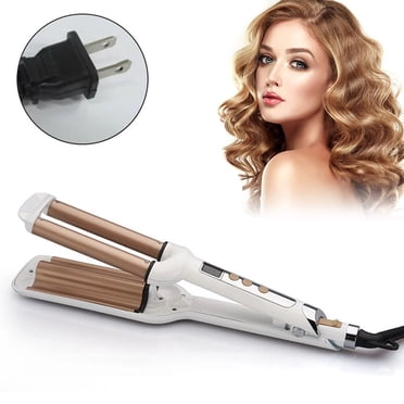 Fer à Friser Baguette Fer à Friser pour Cheveux Longs Ondulateur Plage Ondulé Triple Baril Fer à Friser Fer à Friser Salon Outils de Coiffage