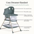 thumbnail image 3 of Evolur Cozy Dreamer Bassinet, Green, 3 of 6