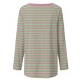 thumbnail image 5 of Birdeem Hauts pour Femmes Décontractés Été Manches 3/4 Femmes Décontractées Manches Longues Col Rond Hauts Blouse Ample Imprimé Graphique Chemise Hauts et Blouses Été, 5 of 5