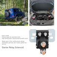 thumbnail image 3 of Starter Relay Solenoid 200A Automotive Electrical Starter Solenoid Relay ABS Brass Terminal Post Type Auto Car Starter Relay For Multifunctional Vehicles Snowmobile Lawn Mowers, 3 of 8