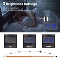 thumbnail image 3 of HOARBOEG Creative USB Charging Mirror Electronic Digital Alarm Clock LED Display Electronic Clock 6.5 Inch Large Screen Home And Office Electronic Alarm Clock Clearance Sale Holiday Gifts, 3 of 8
