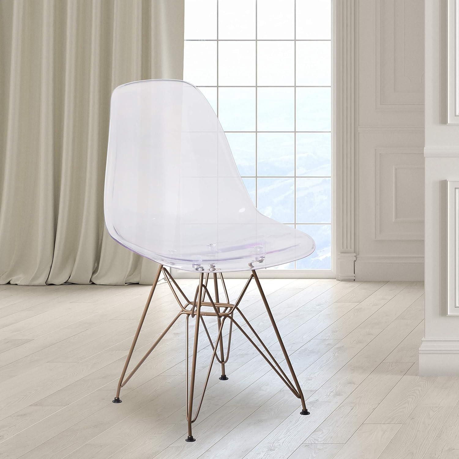 Heavenly Collection Acrylique Or Chaise Salle à Manger