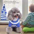 thumbnail image 1 of Chandail Rayé pour Animaux, Chandail Col Roulé Respirant pour Chien et Chat pour l'Hiver, 1 of 8