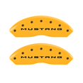 thumbnail image 2 of MGP Caliper Covers 10202SMB2YL Engraved 2015 Mustang Front & 2015 Bar Pony Rear Caliper Cover, Yellow Powder Coat, Black Characters - Set of 4, 2 of 4