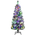 thumbnail image 1 of Costway 5FT Pre-Lit Hinged Christmas Tree Snow Flocked w/9 Modes Remote Control Lights, 1 of 10