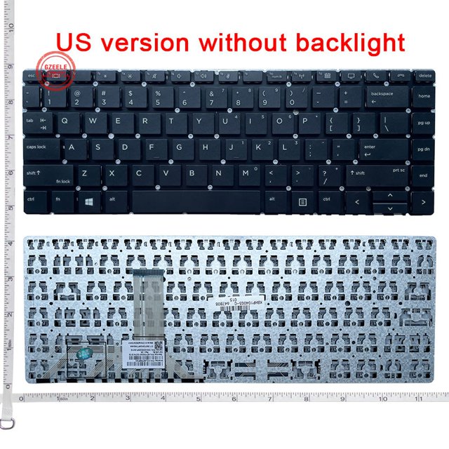 Clavier d'Ordinateur Portable Anglais US/RU pour HP Elitebook x360 1040 G4 1040 G5 1040 G6 HSN-Q02C Rétroéclairé US Sans Rétroéclairage