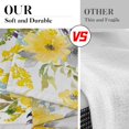 thumbnail image 2 of Spring Flower Kitchen Window Curtains Valance and Tier Set 36 Inch, Yellow Floral 3 Piece Set Short Curtains for Window, Summer Window Treatment Tiers for Living Room Bedroom, 2 of 6