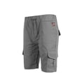 thumbnail image 3 of Men‘s Solid Color Pocket Elastic Waist Drawstring Track Shorts SweatShorts Summer Casual Sports Shorts, 3 of 8