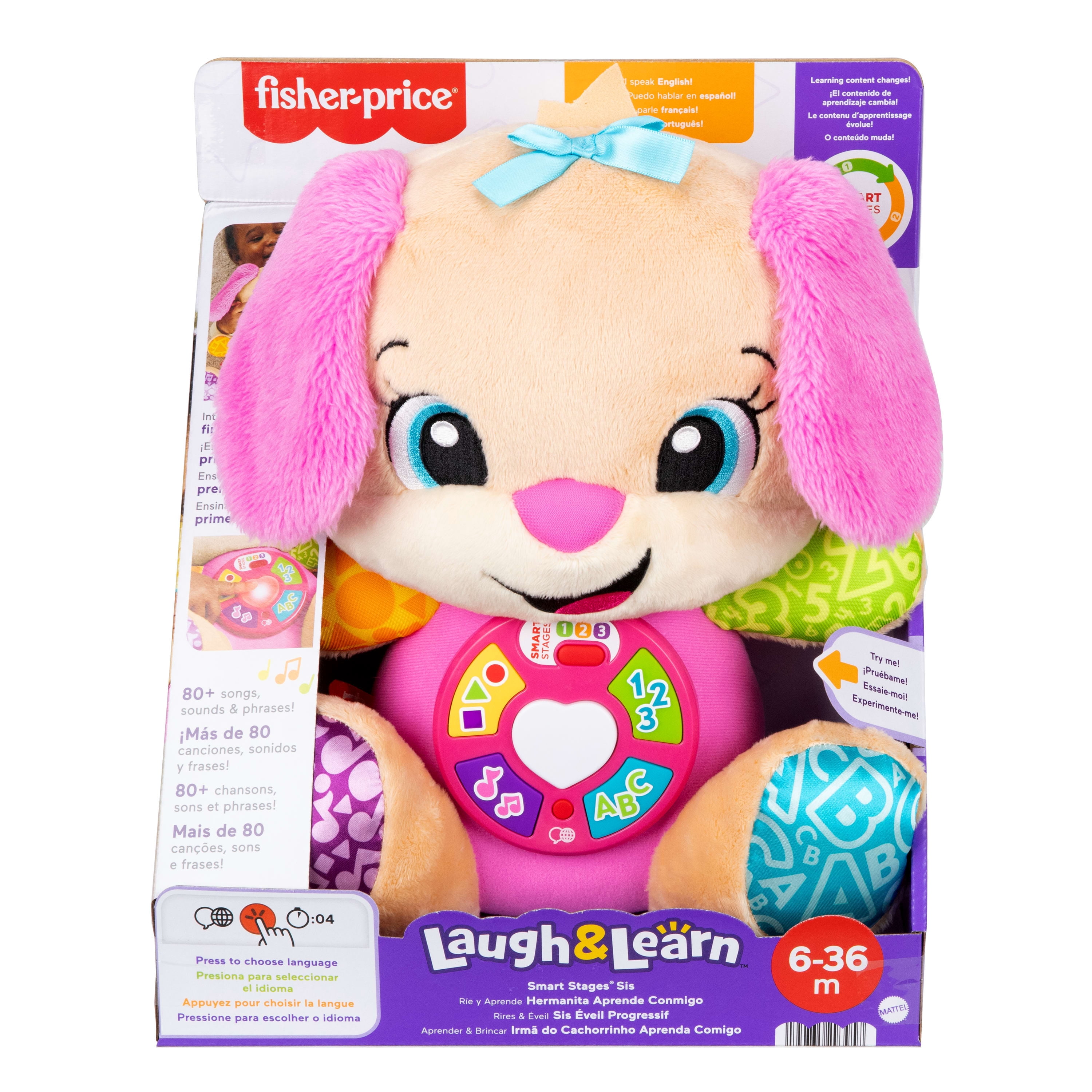 Fisher-Price Rires et Éveil Sis Éveil progressif, multilingue