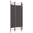 thumbnail image 2 of vidaXL 3-Panel Room Divider Anthracite 120x180 cm, 2 of 4