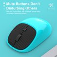 thumbnail image 5 of COFEST Wireless Mouse 2.4G Noiseless Mouse with USB Receiver Portable Computer Mice for Desktop Computer Laptop Blue, 5 of 5