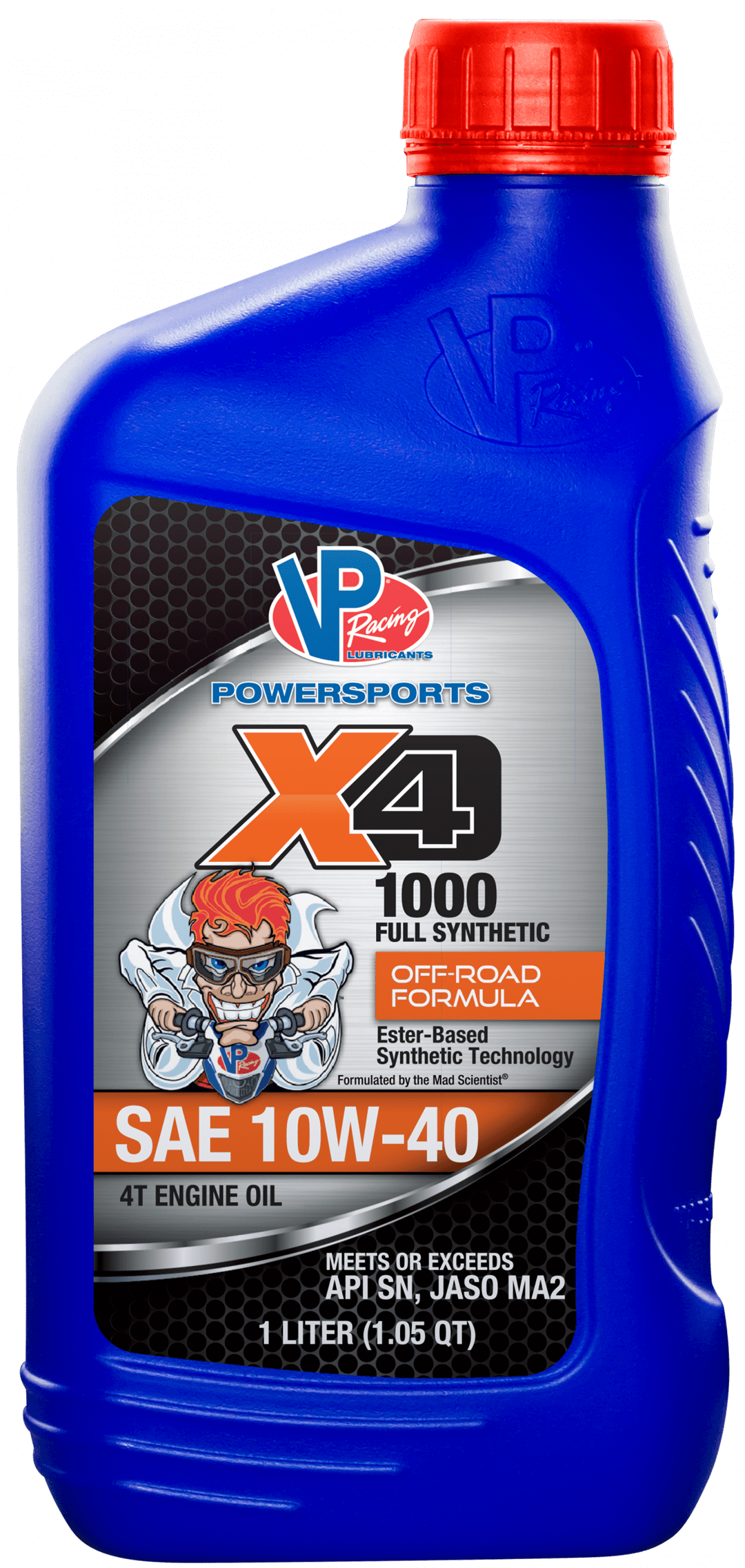 VP Racing Oil VP7190403 Powersports; SAE 10W-40; Full Synthetic; 1.05 Quart Bottle; Single