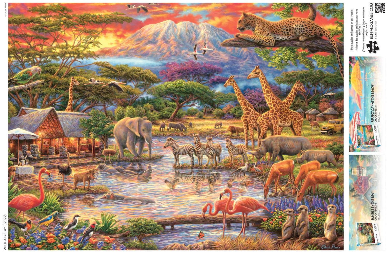 Buffalo Games - Le puzzle Chuck Pinson - Wild Africa - en 1000 pièces