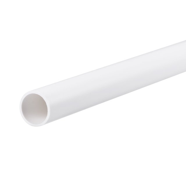 Unique Bargains 12mm ID 14mm OD 500mm White PVC Pipe Round Rigid Plastic Tube for Water Pipe