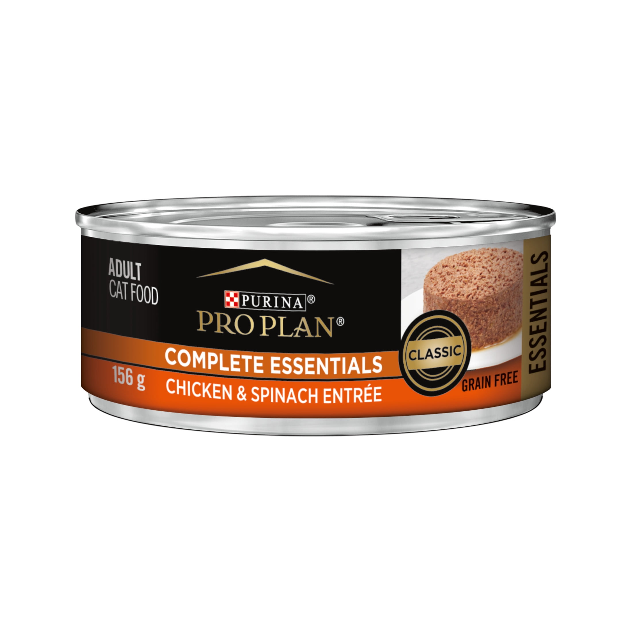 Purina Pro Plan Complete Essentials Chicken & Spinach Entrée, Wet Cat Food, 156 g