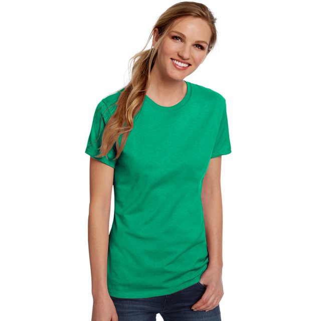 Hanes Womens Nano-T T-shirt, L, Kelly Green