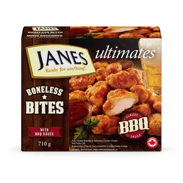Janes® ultimates BBQ Boneless Bites, 710g, Fully Cooked Breaded Chicken Bites, Contains White Meat, 710g