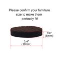 thumbnail image 2 of Unique Bargains Patins de Pieds en Feutre pour Meubles Ronds 3/4 Pieds Dia Autocollants Protège-Plancher 100 Pcs, 2 of 7