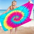 thumbnail image 1 of Meitianfacai Serviette de Plage en Microfibre Surdimensionnée 60x30 Pouces Motif Imprimé Coloré Serviette de Plage Super Douce Absorbante à Séchage Rapide Anti-Sable Serviette de Plage Intérieur Extérieur Vacances Yoga Piscine Camping Serviettes, 1 of 4