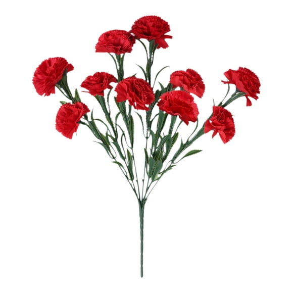 Oeillets Vintage - 10 Têtes de Fausses Fleurs en Soie pour Centres de Table de Mariage, Douche Nuptiale, Table à Manger, Fête à la Maison, Déco d'Anniversaire, Tiges pour Centres de Table de Mariage à la Maison Arrangements Floraux