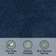 thumbnail image 3 of Better Homes & Gardens Ultra Soft Polyester Bath Rug, 20X34, Blue Admiral, 3 of 5