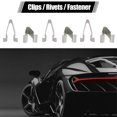 thumbnail image 2 of Unique Bargains 40 Pcs Rivets Métalliques Ton Argent Attache de Pare-Chocs pour Voiture, 2 of 2