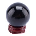 thumbnail image 3 of Black Glass Sphere,Hot Asian Rare Natural Black Quartz Glass Ball Glass Ballwith Stand Base User-Friendly Design, 3 of 8