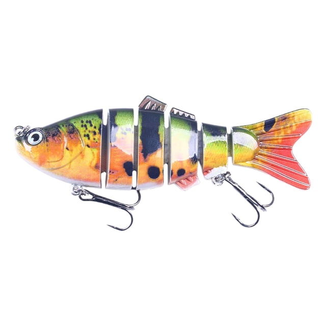 Hameçon de Poisson 3D de Simulation Forme de Poisson Réaliste Fournitures de Pêche pour Lac Rivière pour Amateurs de Pêche Débutants