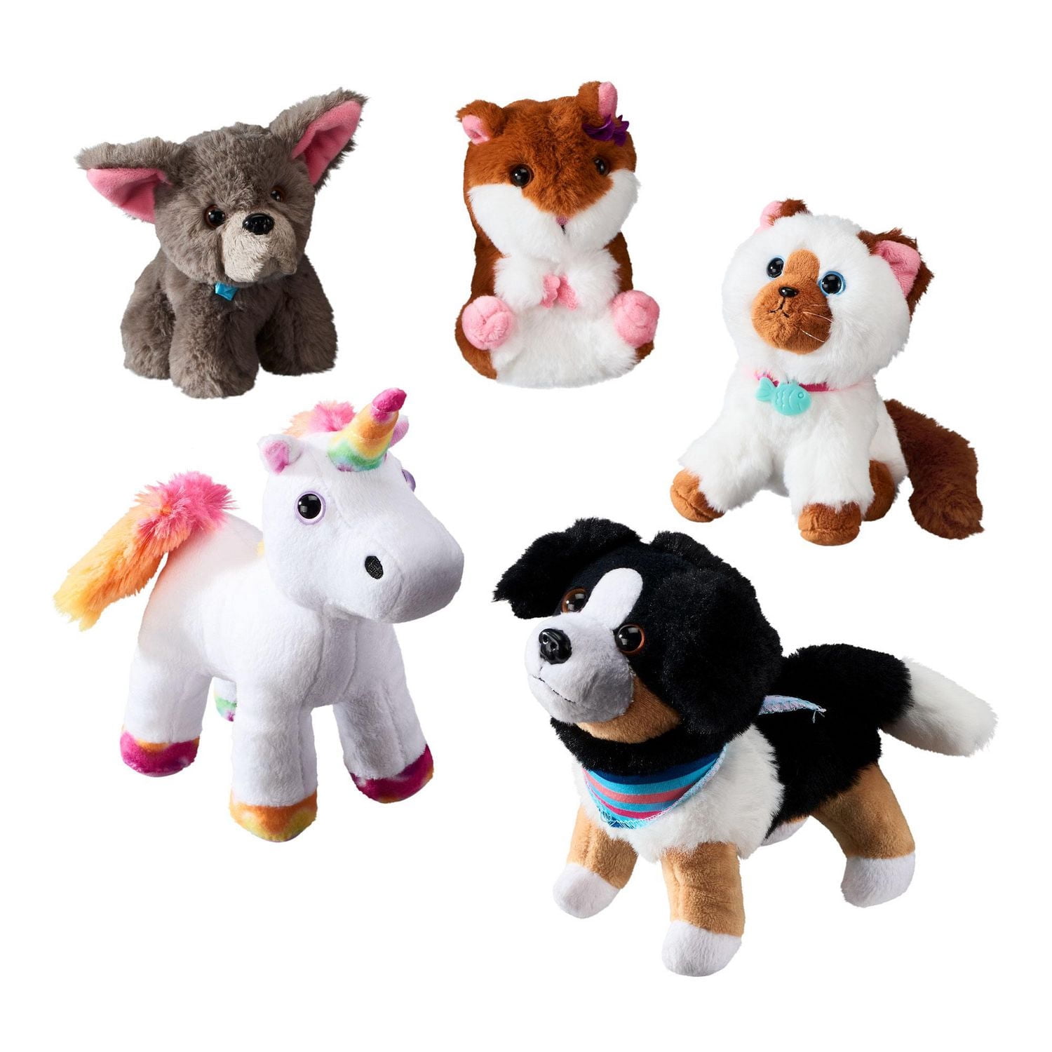 My Life As Plush Pet Companion for 18” Dolls, 1 Piece, Brown, Black, and White Dog