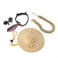 thumbnail image 3 of Ensemble de Lunettes de Chat Chiot, 4pcs Lunettes de Chat pour Animaux de Compagnie Pcs Ensemble de Cravate de Chat Pcs Ensemble de Chapeau de Paille de Chat pour Animaux de Compagnie Construction Robuste, 3 of 12
