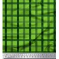 thumbnail image 1 of Soimoi Moss Georgette Fabric Check Check Print Sewing Fabric Yard 42 Inch Wide, 1 of 5