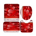 thumbnail image 1 of 50% de Réduction! Nouveau Rideau de Douche d'Impression Numérique 3D de Valentine Set de 4 Pièces pour la Décoration de Fête à Domicile de l'Hôtel, 1 of 6