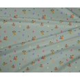 thumbnail image 4 of oneOone Polyester Lycra Fabric Leaves|Insect & Flower Floral Printed Fabric 1 Yard 56 Inch Wide, 4 of 4
