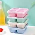 thumbnail image 4 of 4 Pcs Boîtes à Collation avec 4 Compartiments Réutilisables à Couvercle Facile à Ouvrir Contenants à Collation pour Enfants Adultes Contenants Empilables de Rangement pour Aliments pour l'École la Maison le Voyage, 4 of 8